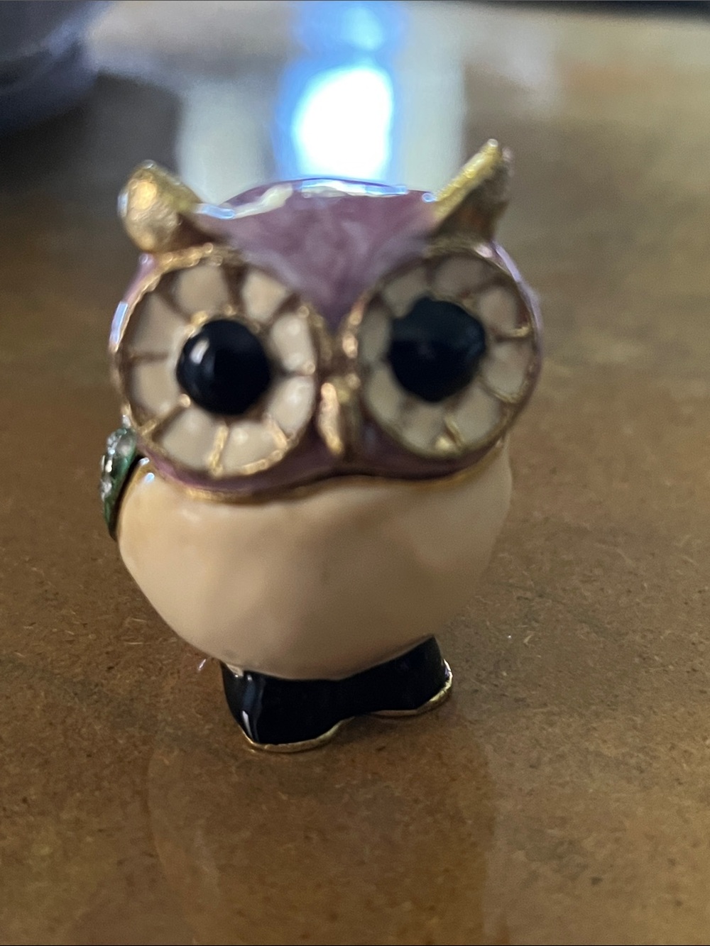Horned Owl Trinket Box